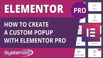 Elementor How To Create A Custom Popup With Elementor Pro 👍