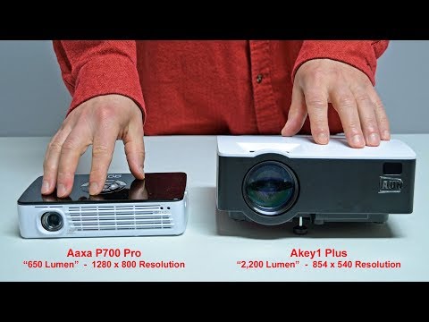 Projector Comparison: Aaxa P700 Pro vs Akey1 Plus budget projector (side by side review)