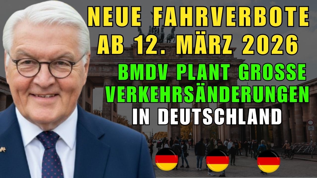 Neue Fahrverbote ab 12. März 2026 – BMDV plant große Verkehrsänderungen in Deutschland