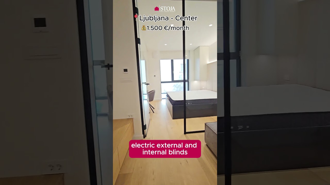 For rent modern and comfortable apartment in the city center of Ljubljana