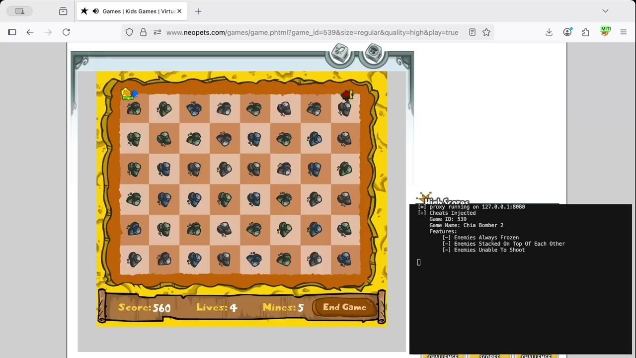 Chia Bomber II | NeoProxy | Neopets Injected Cheats | Clraik.com