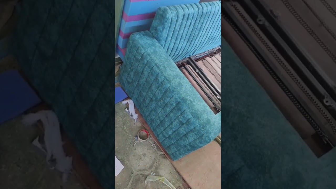 Workshop vibes! 🛠️ Check out this custom sofa bed in the making.