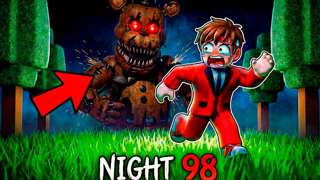 I Survived 99 Nights vs Freddy in Roblox 😱