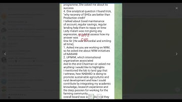 NABARD A.M. INTERVIEW QUESTIONS ASKED JANUARY 2023