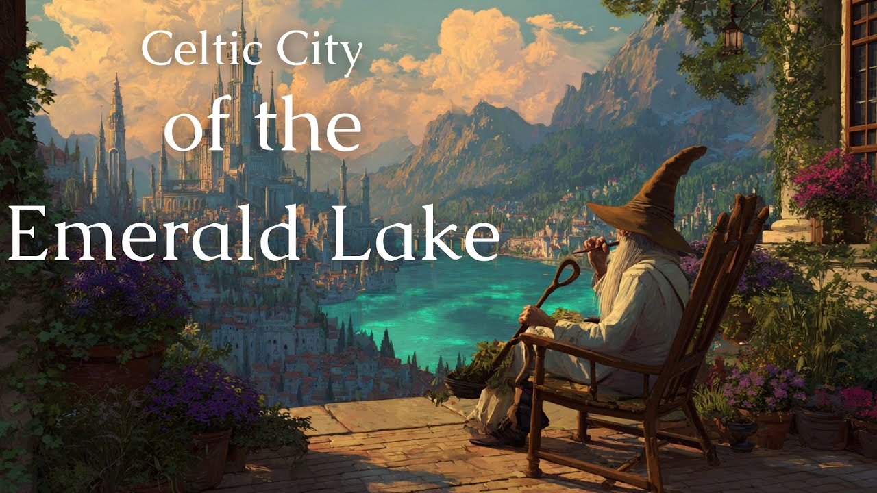 Celtic City of the Emerald Lake | Enchanted Irish Fantasy Ambience for Focus, Relaxation & Deep Calm