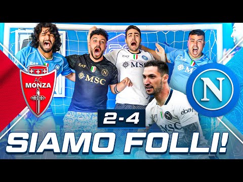 🤪 SIAMO FOLLI!!! MONZA 2-4 NAPOLI | LIVE REACTION NAPOLETANI HD