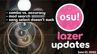 lazer updates - June 21, 2023
