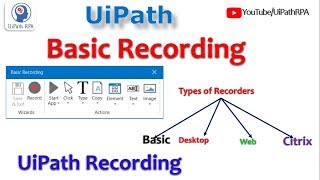 Basic Recording|UiPath Recording|UiPath RPA Tutorial