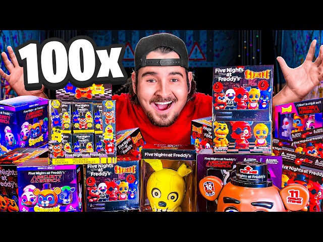 Opening 100 Mystery FNAF Toys! (Ultra Rare!) - YouTube