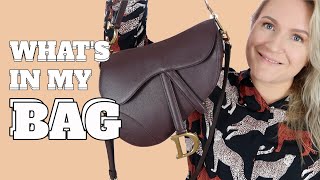 DIOR SADDLE BAG: WHAT FITS? | WHAT'S IN MY BAG? | CAROL SUMMER