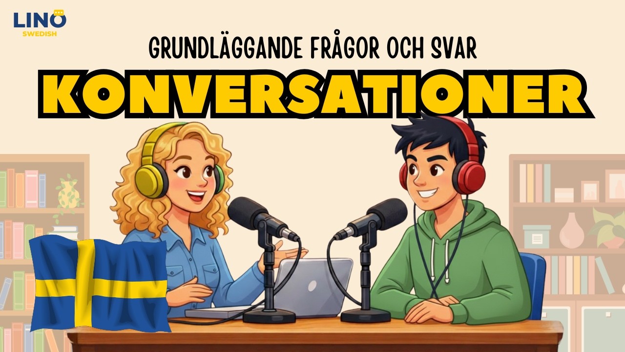 Learn Swedish with Conversations | Basic Questions & Answers | Simple Swedish podcast