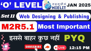 #11 M2R5.1 O LEVEL JAN 2025 || WEB DESIGNING & PUBLISHING || #olevel #webdesign #ngi #html #js #css