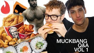 Living Together | Feminine Guys |  Ideal Body Types - KFC and Sushi Mukbang