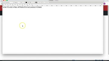 ADD HTML ATTRIBUTES IN DJANGO FORMS (How to use bootstrap classes in django forms)