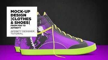 Mock-Up Design - Clothes & Shoes | Affinity Designer Tutorial