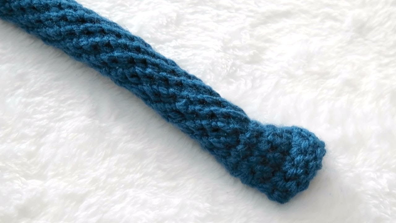 How To Crochet Spiral Cord / Bag Handle 