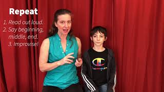 Memorizing Monologues  | Acting Lessons for KIDS!