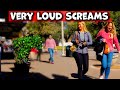 Bushman Prank: Screams vs Very Loud Screams!!