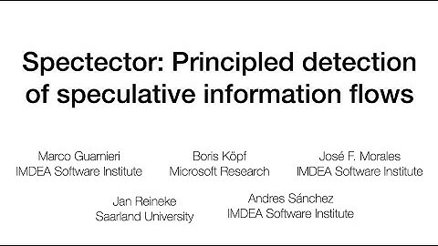 Spectector: Principled Detection of Speculative Information Flows