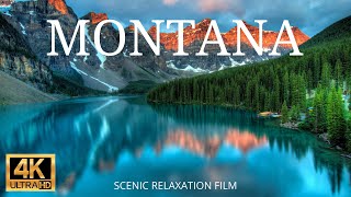 MONTANA 4K Scenic Relaxation Film with Country Music | Glacier National Park
