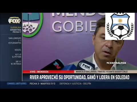 Marcelo Gallardo analiza el triunfo ante Godoy Cruz