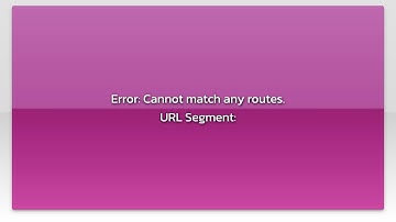 Error: Cannot match any routes. URL Segment: