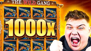 HUGE 1000X WIN On The WILD GANG SLOT!! ★ TOP 5 RECORD WINS OF THE WEEK!