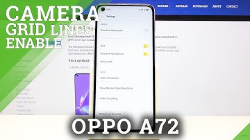 How to Enable Camera Gridlines in Oppo A72 - Deactivate Grid Lines