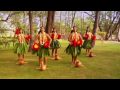 Beautiful hula  polynesian dancers