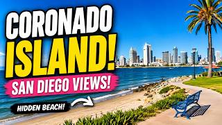 Bayview Park Beach Coronado Island California | San Diego Skyline & Embarcadero Views