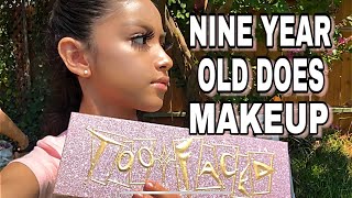 9 Year Old Does Her Makeup Too Faced Then & Now Palette