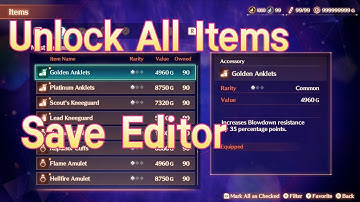 HOW to Unlock All Items - Xenoblade Chronicles 3 - Save Editor - XC3