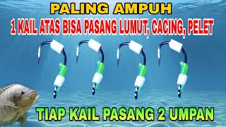 Rangkaian Pancing Ikan Nila Mujair Umpan Cotton Bud | Mancing Saguling Terbaru | Tilapia Fishing