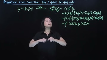 Quantum Error Correction Part 4: Error reduction (3-qubit code) -- By Prof. Ng Hui Khoon