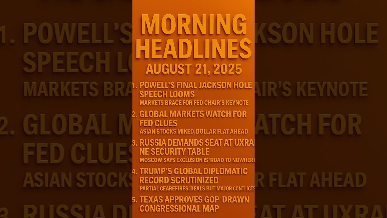 🌍 Global Politics Updates– Top 5 Today (21 Aug 2025) 