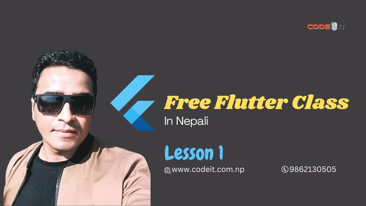 Free Flutter Class for Beginners in Nepali | Lesson 1 #flutter - YouTube