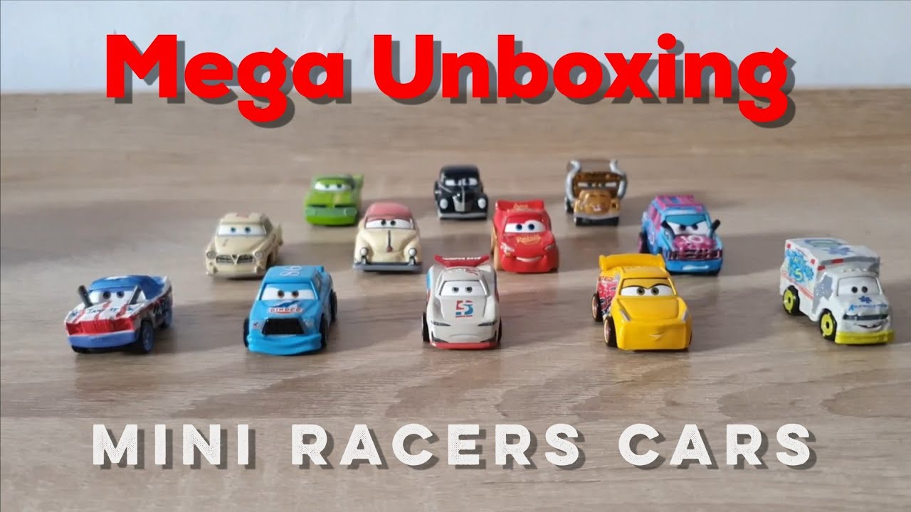 Mega Unboxing Mini Racers Cars 3 Blister Pack - YouTube