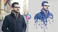 Splatter Effect | Edit Foto Kekinian Picsart Editing 2019 - Durasi: 5.02. 