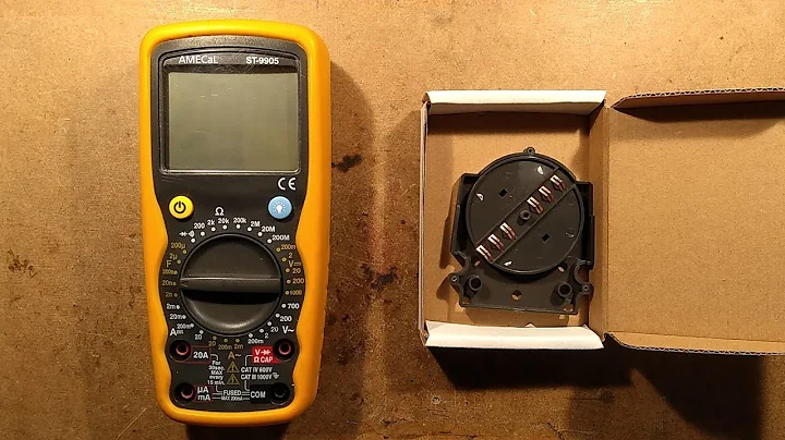 Replacing the Amecal meter (and others) rotary selector plate.