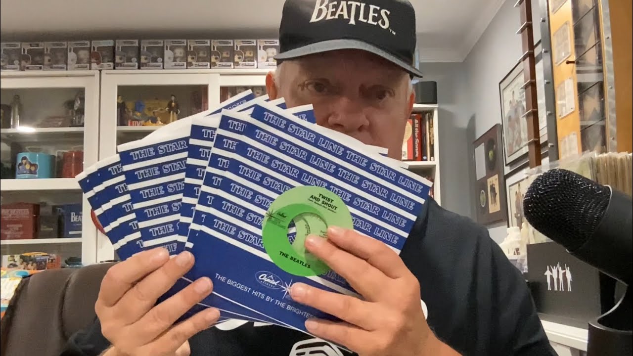 Beatles: Редкие пластинки Capitol Green Swirl «Starline» 45-го года