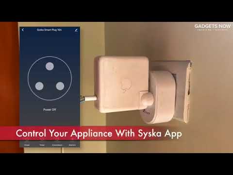 Syska Abs Mwp-003 Smart Mini Wi-Fi Plug With Power Meter 16Amp Works Alexa And Google Assistant, Whi