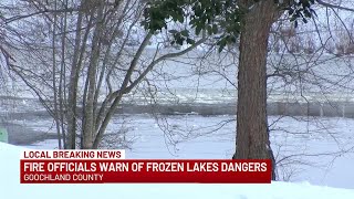 Officials warning people to stay off lakes, ponds  after child falls into frozen pond