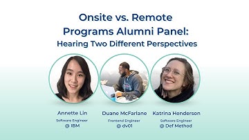Alumni Panel | Onsite vs. Remote Programs: Hearing Two Different Perspectives