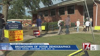 A breakdown of NC early voting demographics