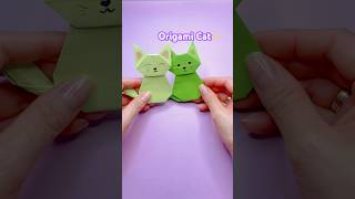 Easy Origami Cat / How To Make Paper Cat / Easy Craft Ideas #diy #origami #shorts #papercraft
