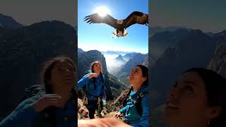 A Giant Eagle Dropped a Water Bottle for Two Hikers — Unbelievable Real Footage!