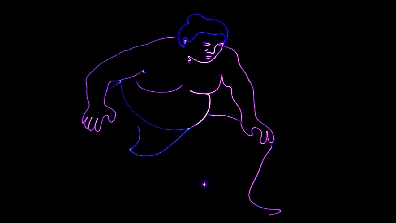 Lasershow  20. Europäisches Blasmusikfestival Bad Schlema 15.9.17