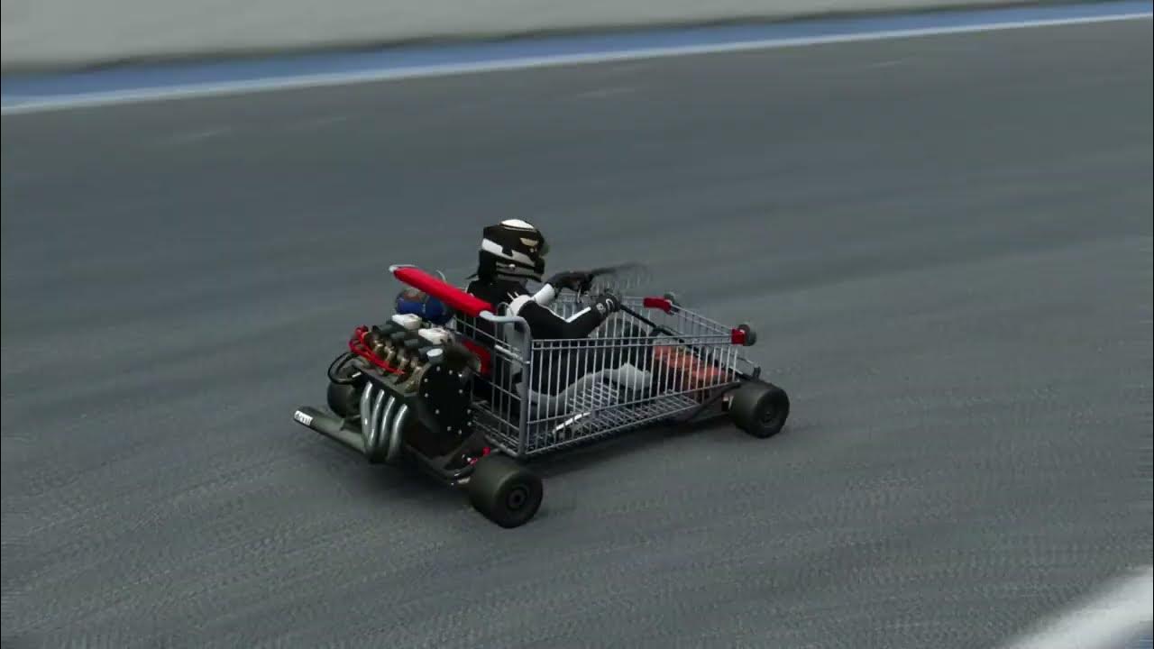 Custom shopping cart race car raceroom racing experience zicosphere