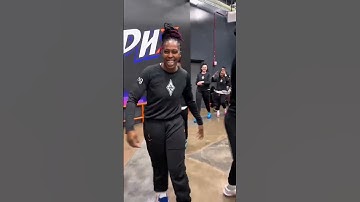 💃 Las Vegas Aces hype pre-game | WNBA playoffs basketball #shorts #short #basketball A