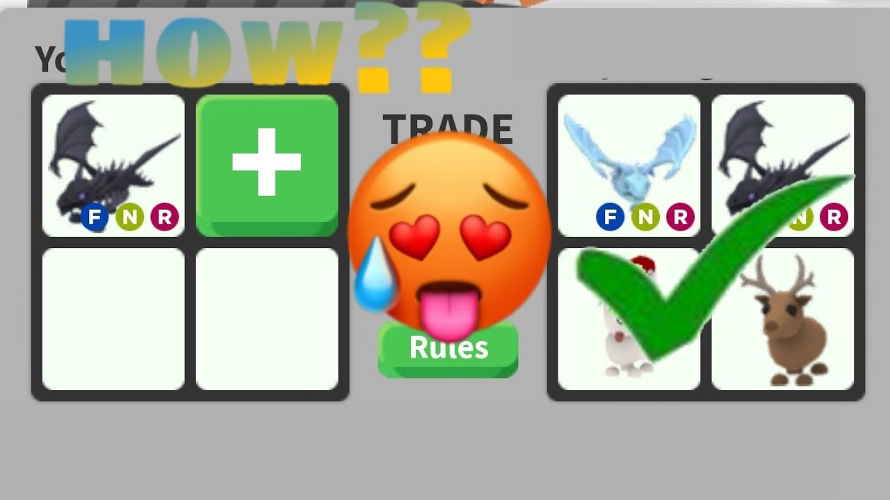 What People Trade For A Neon Shadow Dragon Roblox Adopt Me Youtube